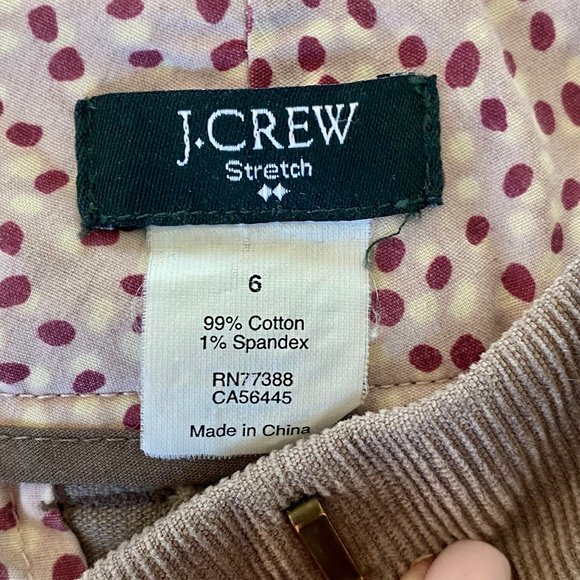 J. Crew Taupe Corduroy Stretch Mini Skirt - Picture 7 of 8